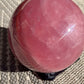 XL dark rose quartz sphere