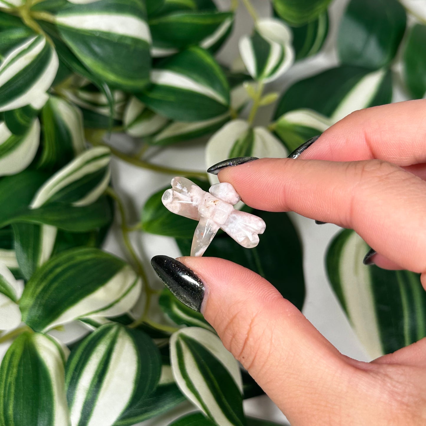 Mini flower agate dragonfly