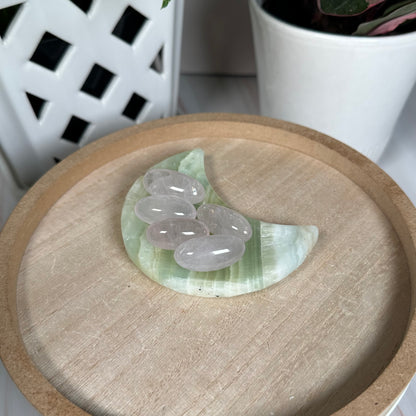 Pistachio calcite moon bowl