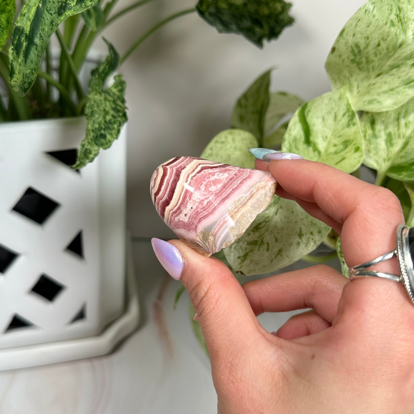 Rhodochrosite freeform