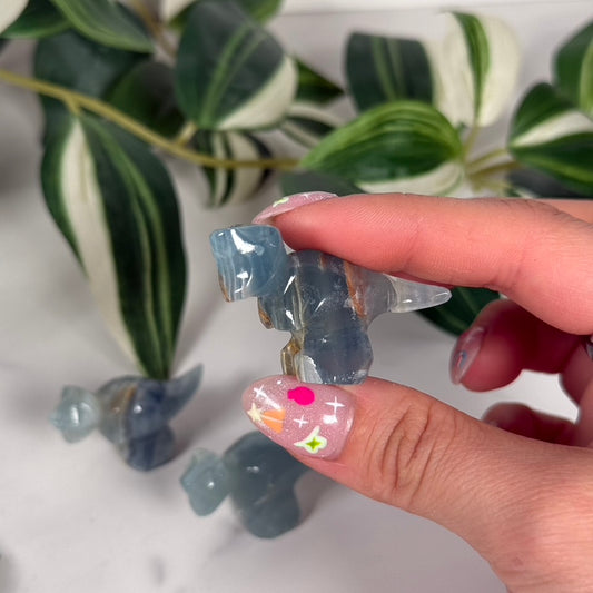 Blue onyx mini T-rex