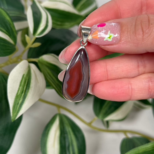 Botswana agate pendant 65