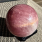 XL dark rose quartz sphere