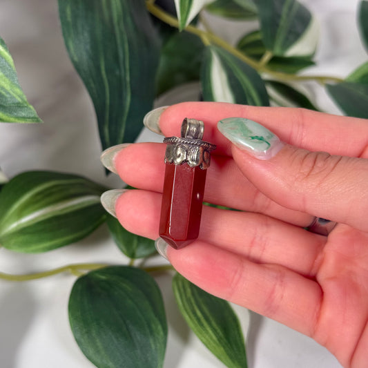 Red jasper point pendant