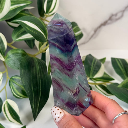 Fluorite obelisk 40