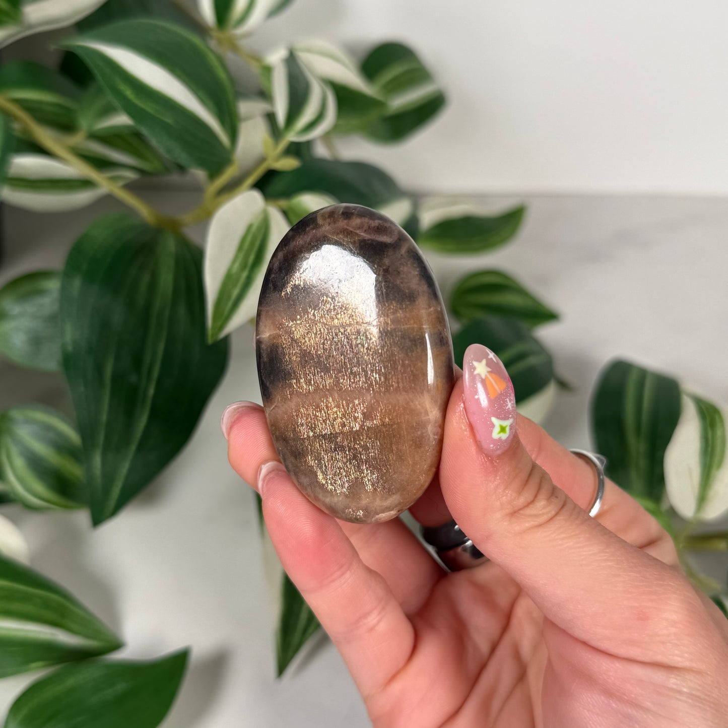 Sunstone/moonstone palmstone 90