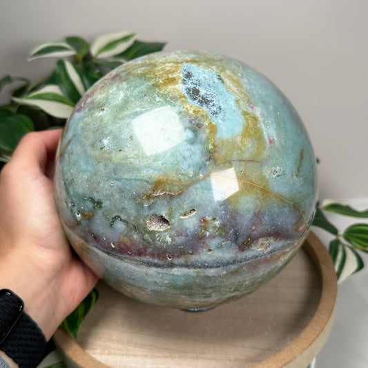 XL sea jasper sphere