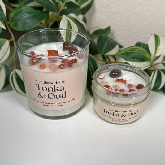 Tonka & Oud candle - 4oz, 8oz
