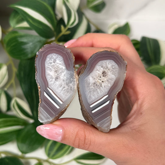 Mozambique/Swazi agate pair 110