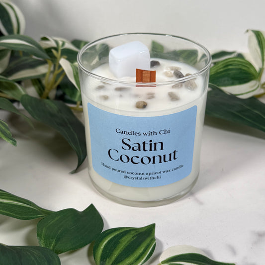 Satin Coconut Candle - Large 8oz