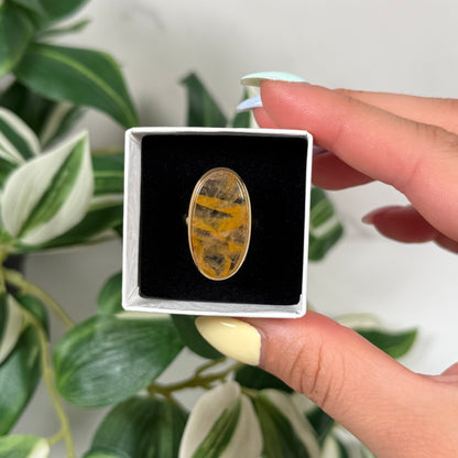 Gold plated golden healer ring (sizes 6, 7, 8, 9, 10)