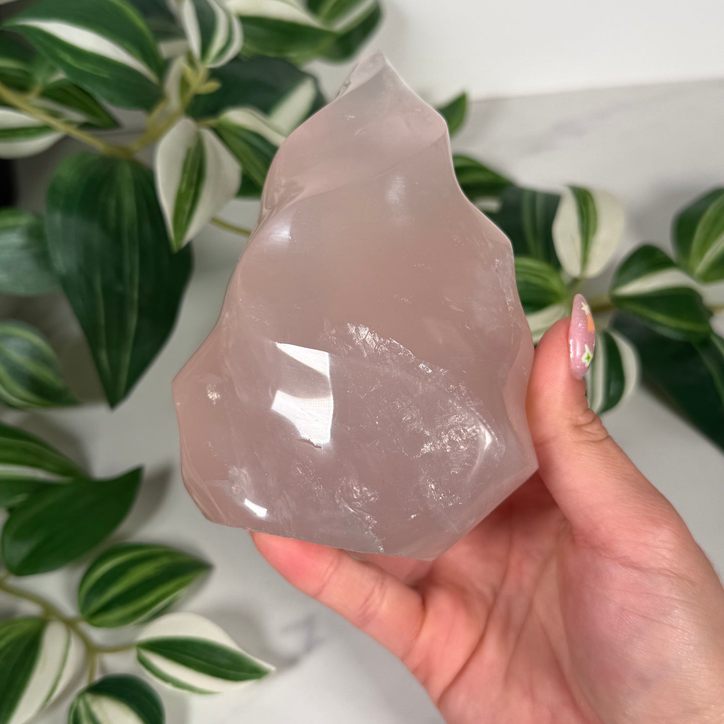 Rose quartz flame 62