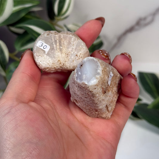 Swazi agate pair 60