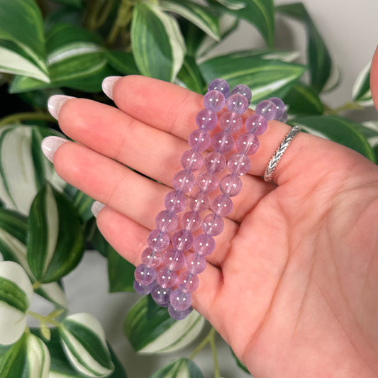 Light amethyst bracelet 7mm