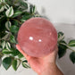 Rose quartz statement sphere