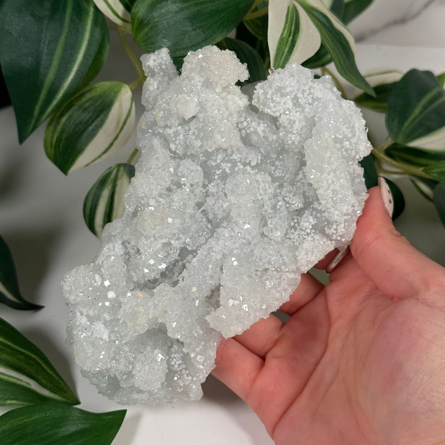 Minty light green prehnite 123