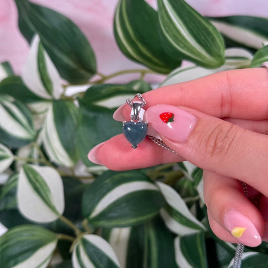 Jade heart pendant