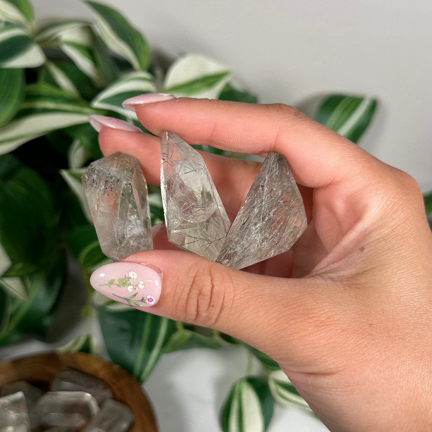 Mystery silver rutile freeform