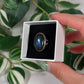 Size 7 blue labradorite ring