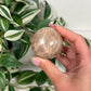 Peach moonstone sphere