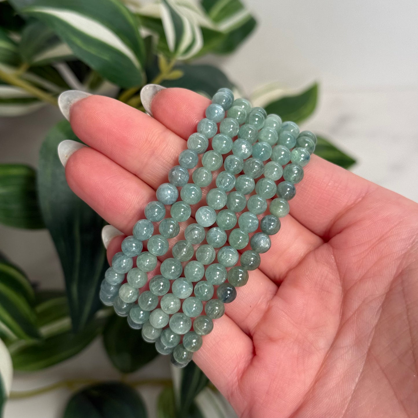 Green kyanite bracelet 6mm
