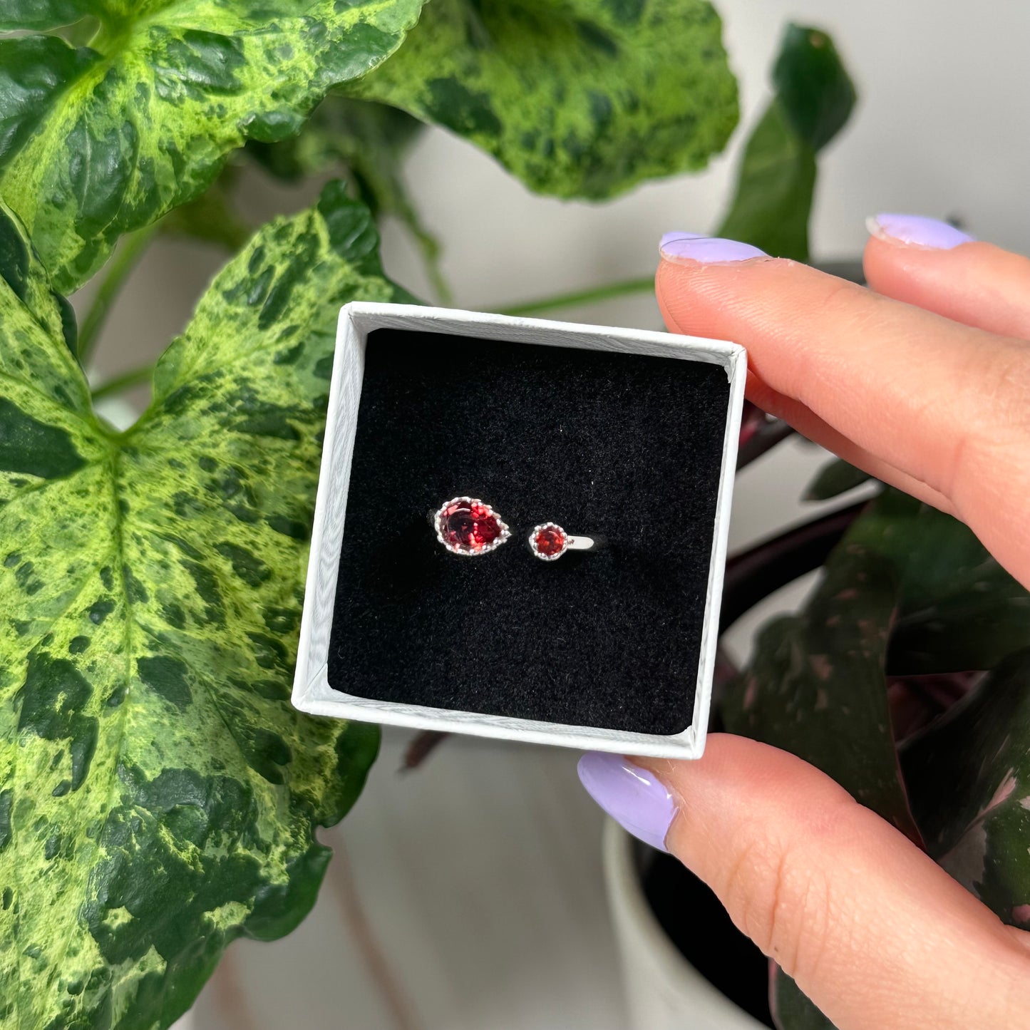 Garnet ring - pick your size