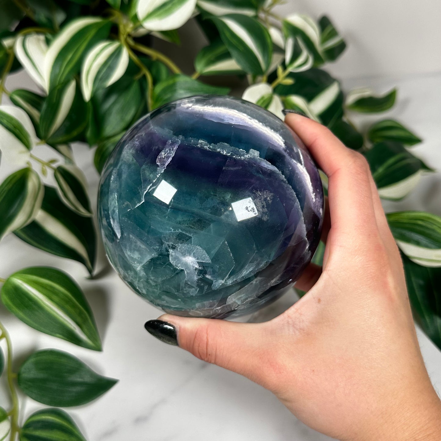 Large mexican fluorite sphere