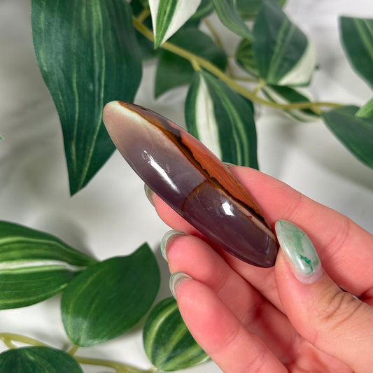 Polychrome jasper hair clip B