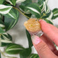 Fluorite bear head *chip on ear