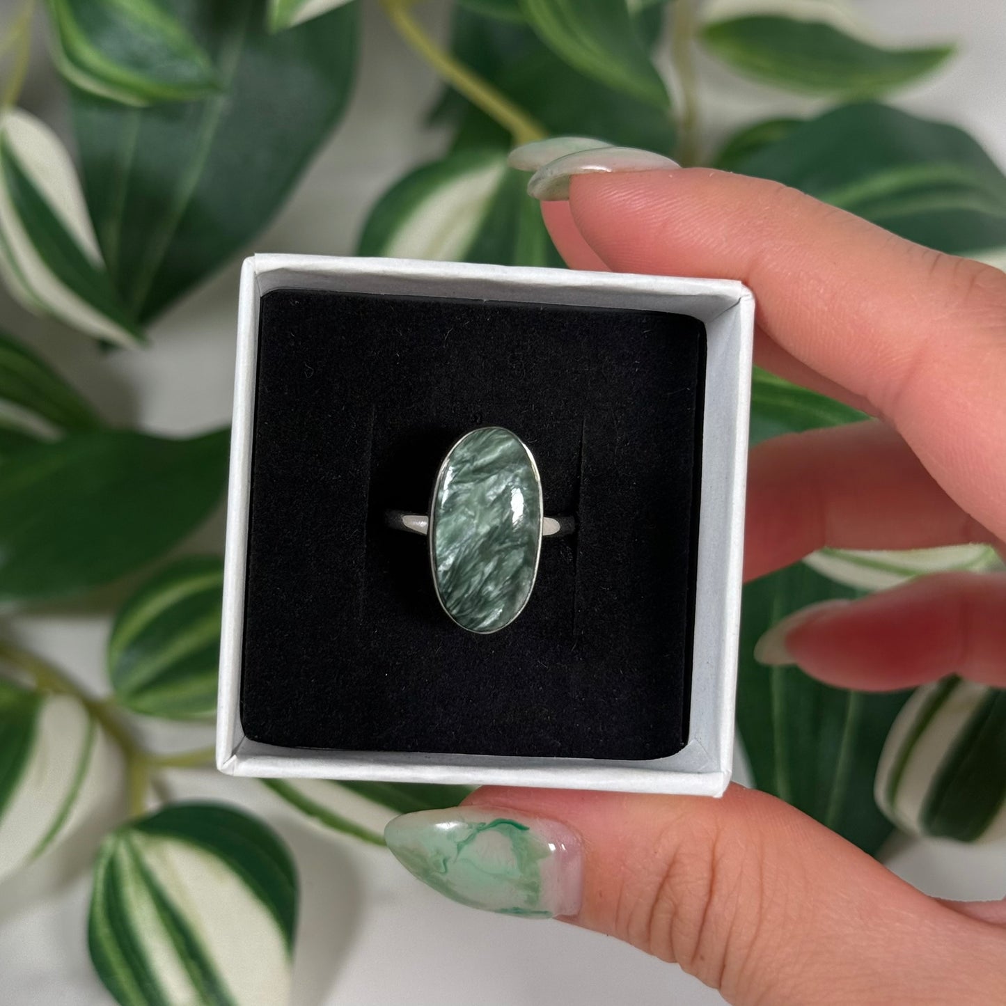 Size 7 Seraphinite ring A