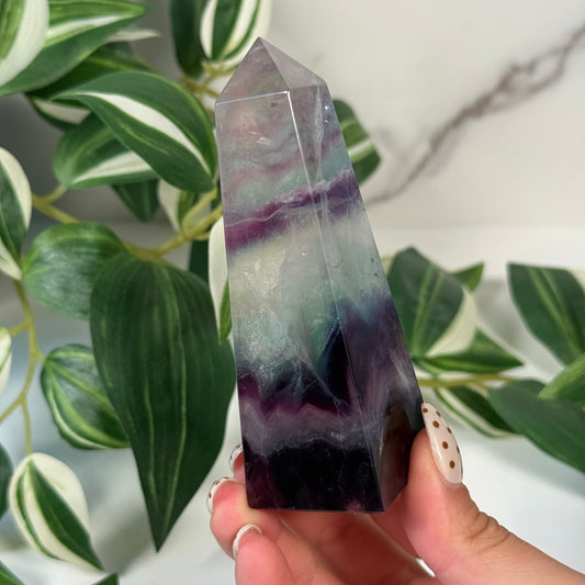 Fluorite obelisk 42
