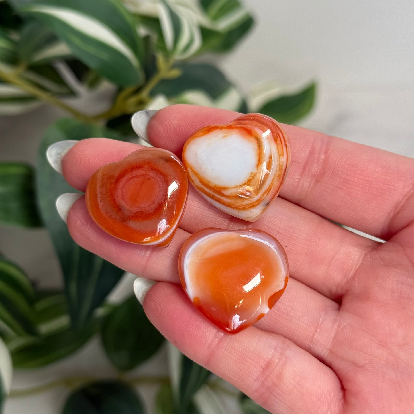 Carnelian mini heart