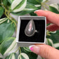 Adjustable pink labradorite ring