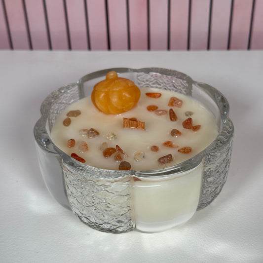 Pumpkin jar candle