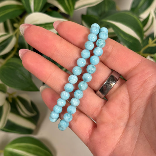Larimar bracelet 6.5mm