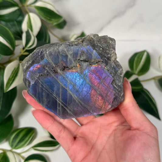 Labradorite partially polished freeform 44