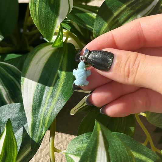 Larimar turtle pendant