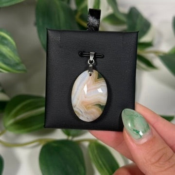 Sea jasper pendant A