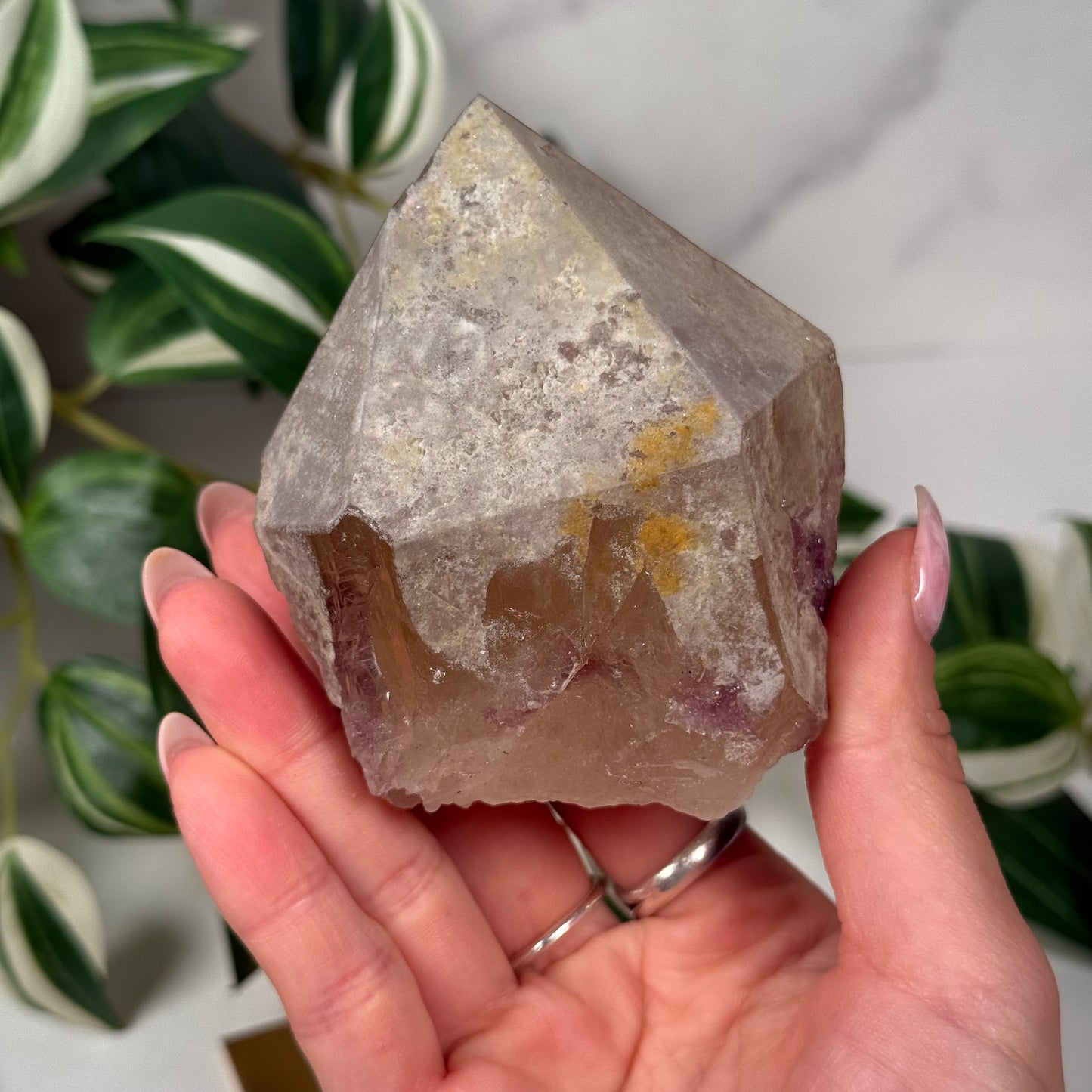 Natural citrine with mica 348