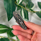 Dark pink labradorite hair clip