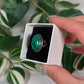 Size 8 malachite ring