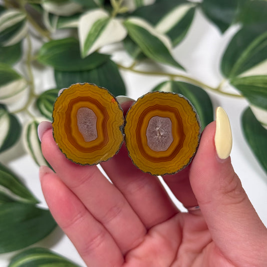 Zhanguo agate pair 60b