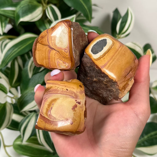 Free ADD ON partially polished Wonderstone piece