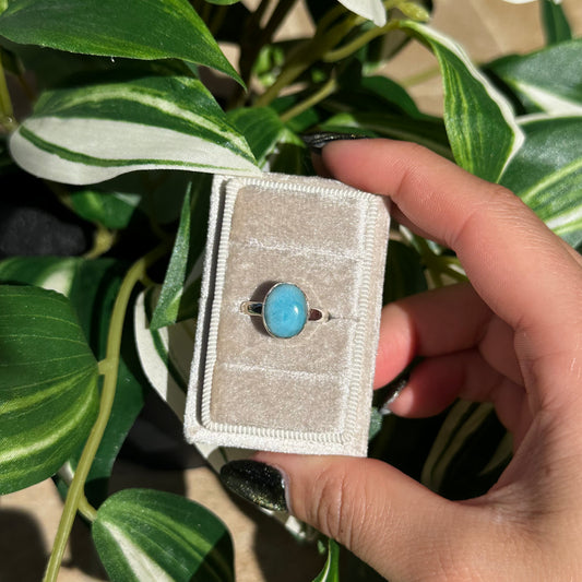 Size 6 larimar ring