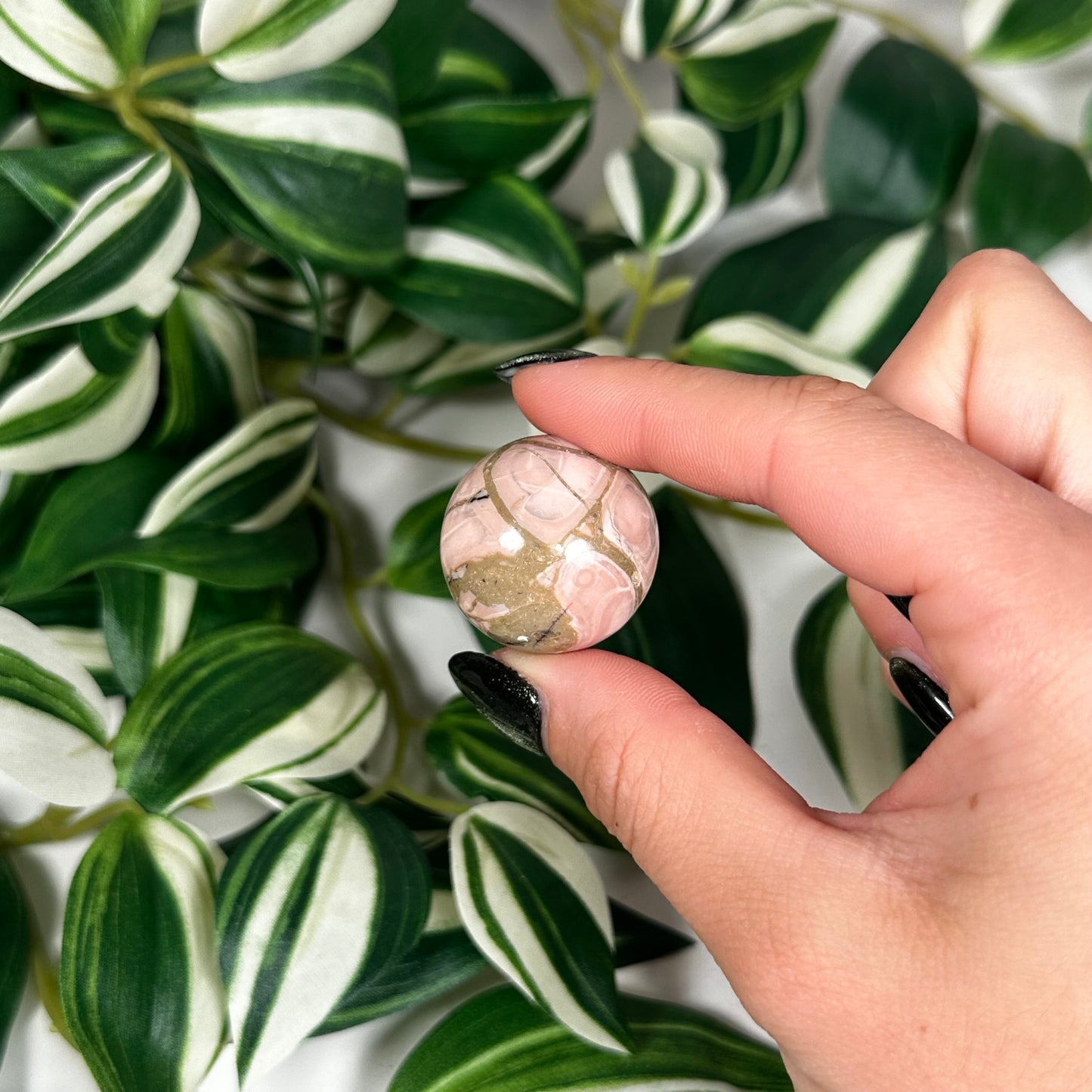 Australian pink opal mini sphere