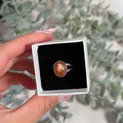 Size 5 sunstone ring