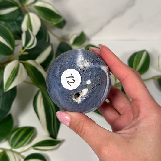Blue coral sphere