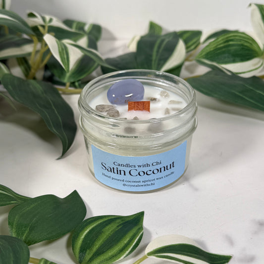 Satin Coconut Candle - Small 4oz