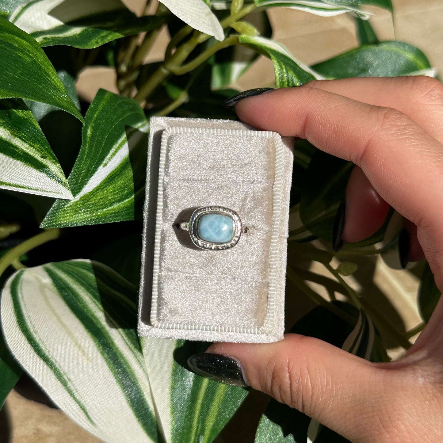 Size 7 larimar ring