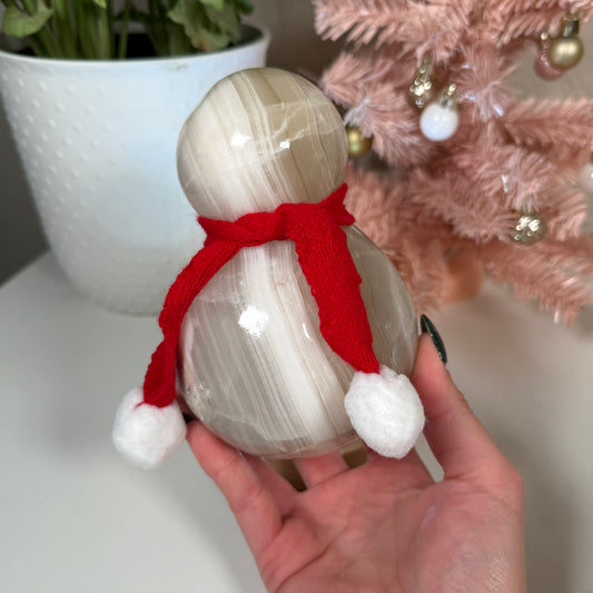 Onyx snowman lamp - choose your own